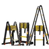 Aluminum retractable loft folding telescopic ladder