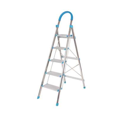 Stainless Steel Material and Folding Ladders Feature Handrail Ladder