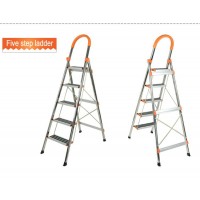 Non - slip color strip folding convenient stainless steel ladder